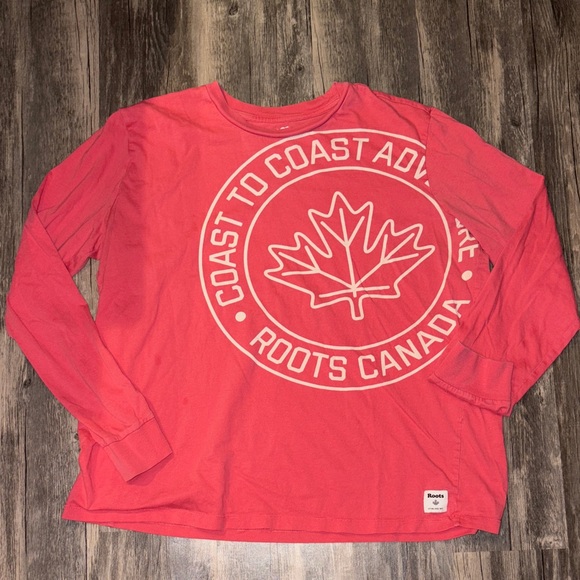 ROOTS womans long sleeve shirt XL - Picture 1 of 5